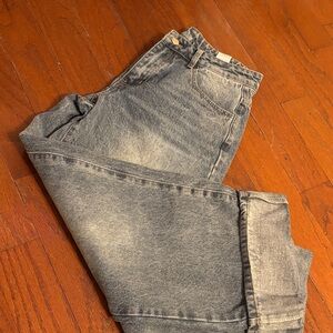 SOLD 
Fold over jeans
